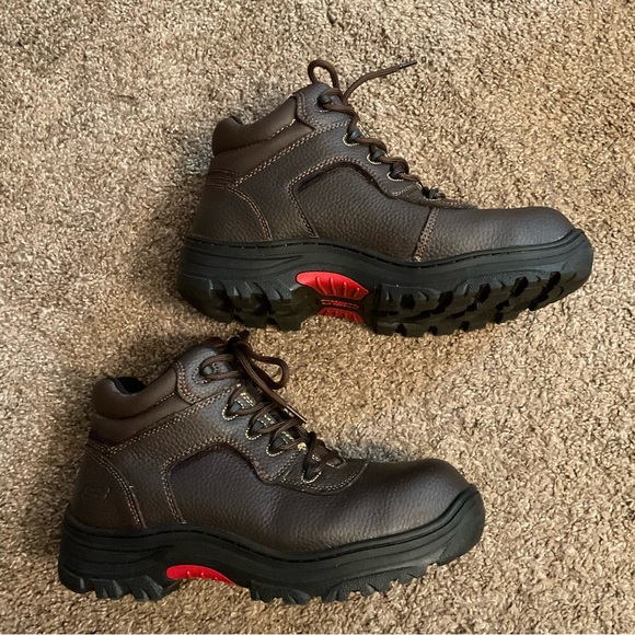 Skechers Brown Comp Toe Work Boot 9 Wide Fit - Picture 2 of 8